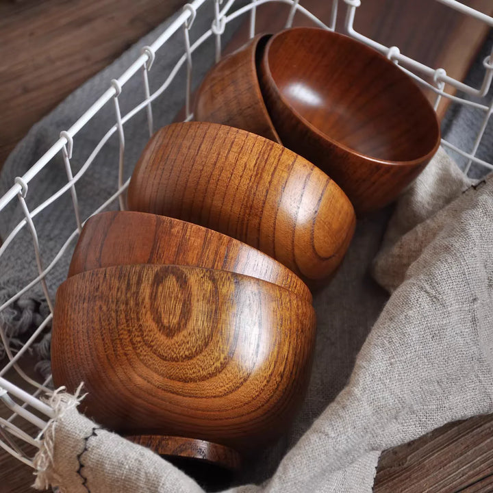 Japanese jujube wood bowls