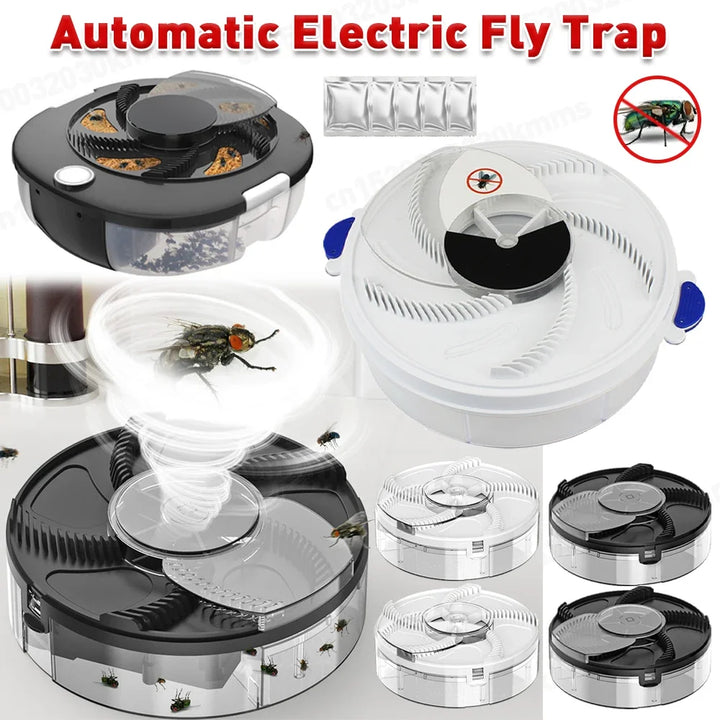 Automatic Pest Catcher USB Rechargeable Pest Catcher Device Automatic Flycatcher Home Kitchen Flytrap Quiet Indoor Insect Reject