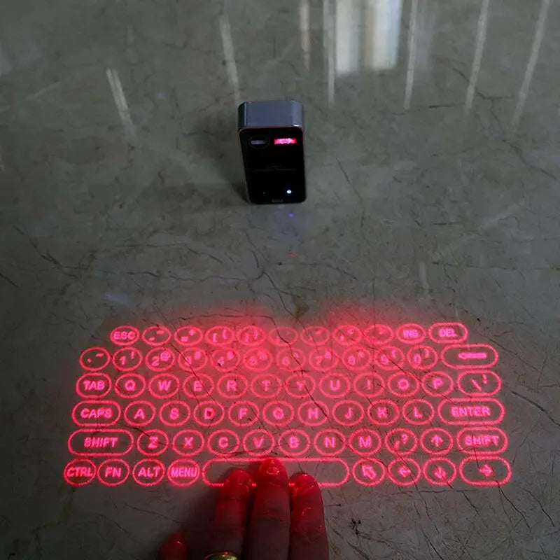 Mini Wireless Laser Projection Keyboard Bluetooth Virtual Keyboard & Mouse Function for Laptop Smartphone Keyboard Projector