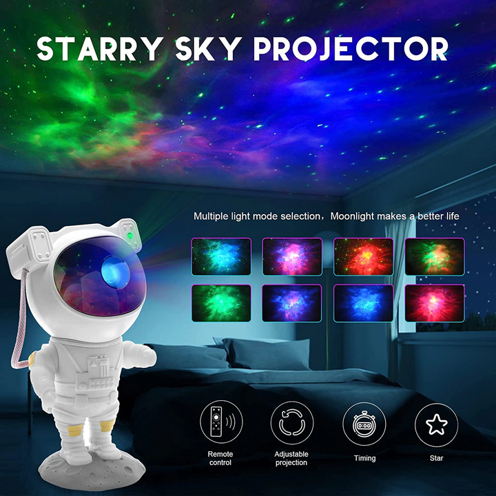 Astronaut Projector Galaxy Starry Sky Night Light Ocean Star LED Lamp - Straight Gifts