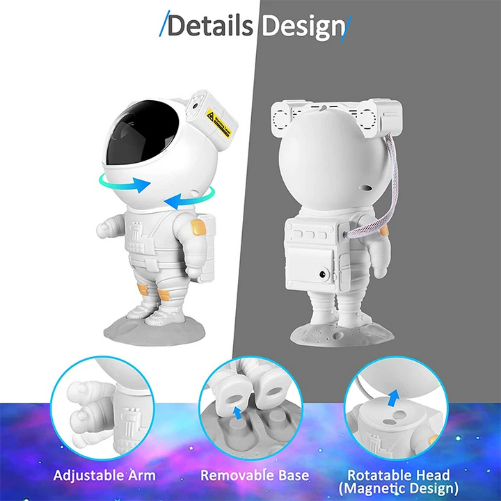 Astronaut Projector Galaxy Starry Sky Night Light Ocean Star LED Lamp - Straight Gifts