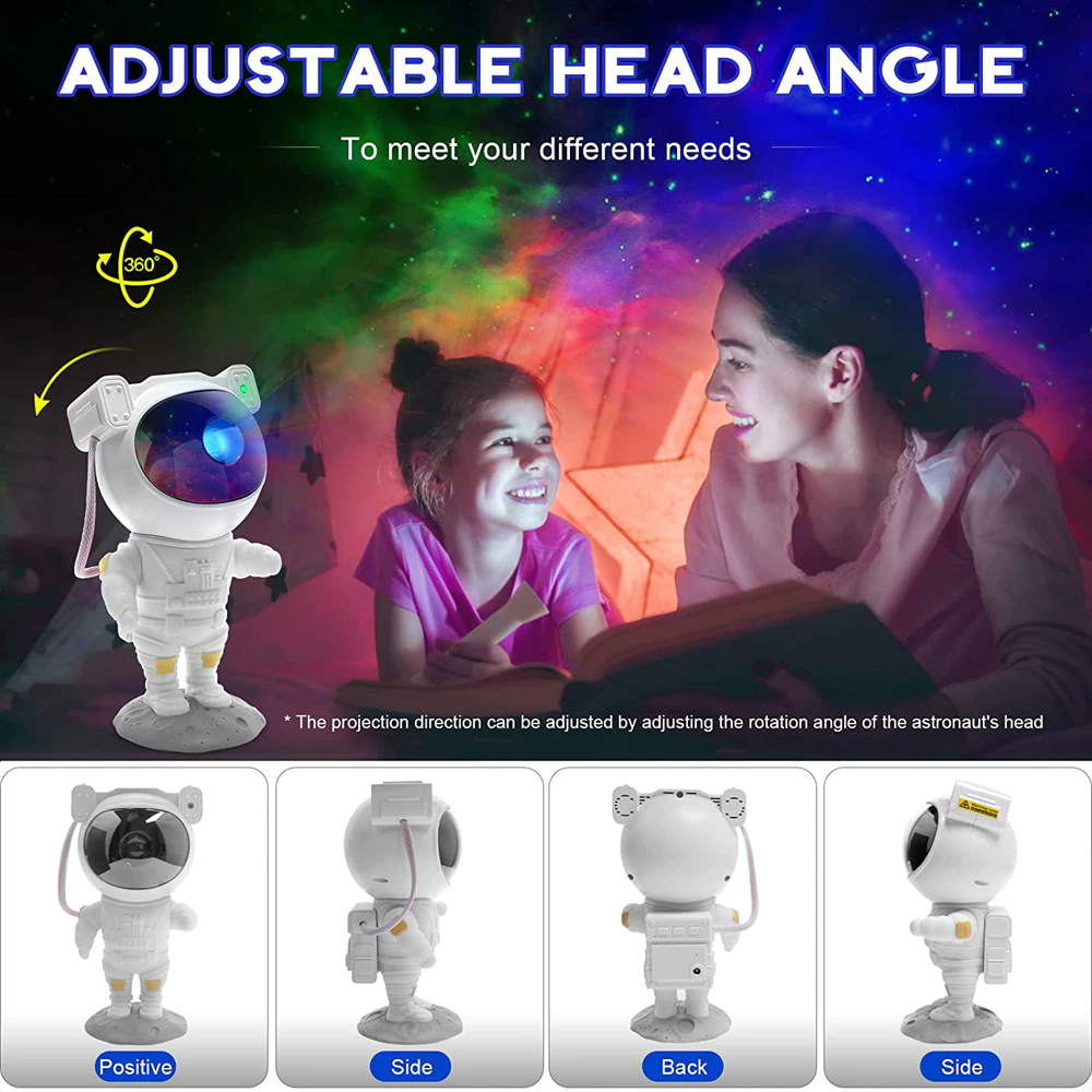 Astronaut Projector Galaxy Starry Sky Night Light Ocean Star LED Lamp - Straight Gifts