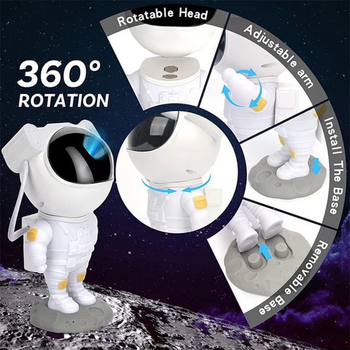 Astronaut Projector Galaxy Starry Sky Night Light Ocean Star LED Lamp - Straight Gifts