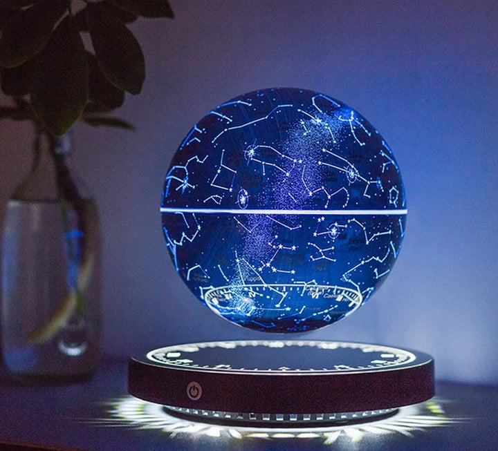 Levitating Lamp Magnetic Levitation Globe LED Earth Floating Lamp Rotating Globe Zodiac Bedside Lights Novelty Christmas Gifts