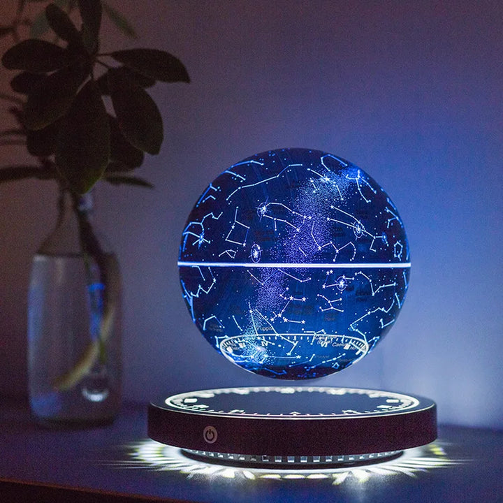 Levitating Lamp Magnetic Levitation Globe LED Earth Floating Lamp Rotating Globe Zodiac Bedside Lights Novelty Christmas Gifts