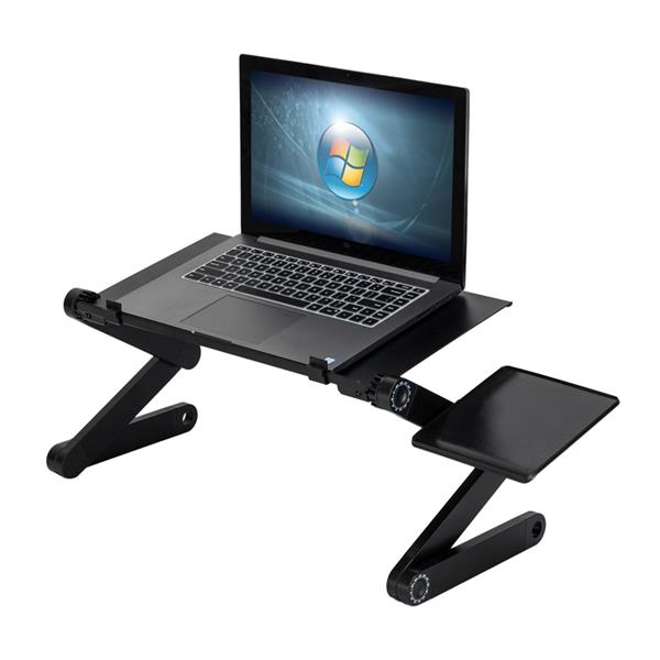 Multifunctional Portable Folding Table with Fan & Mouse Plate