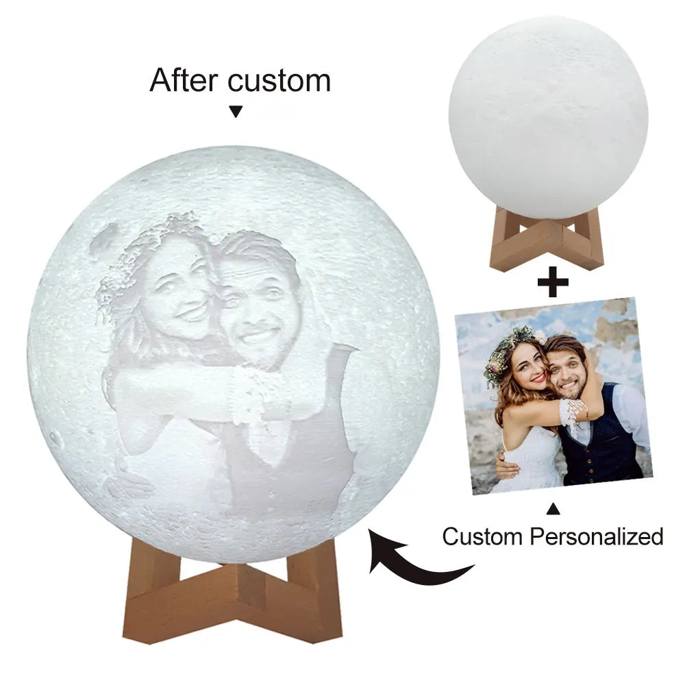 Custom Lunar Glow Night Light Straight Gifts